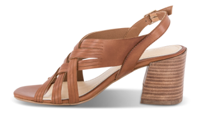 B&CO Damesandal med hæl Brun 4214100630