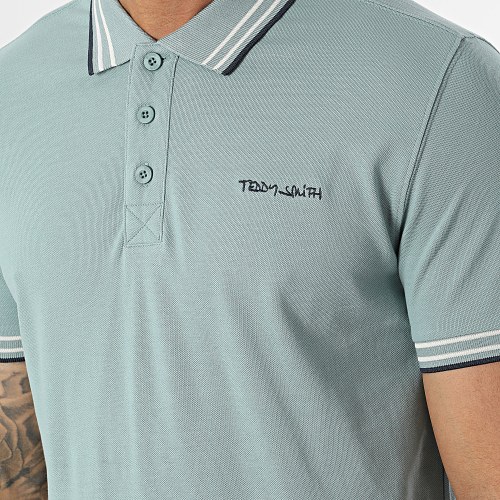 Polo Manches Courtes Pasian Gris Vert