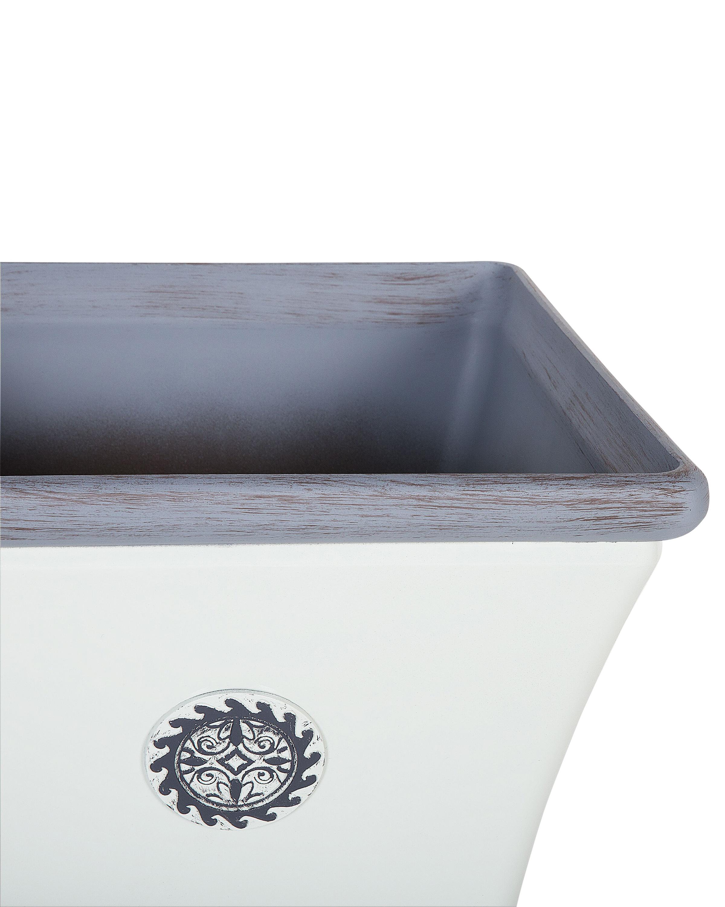 Bloempot ELATEIA 43 cm Wit