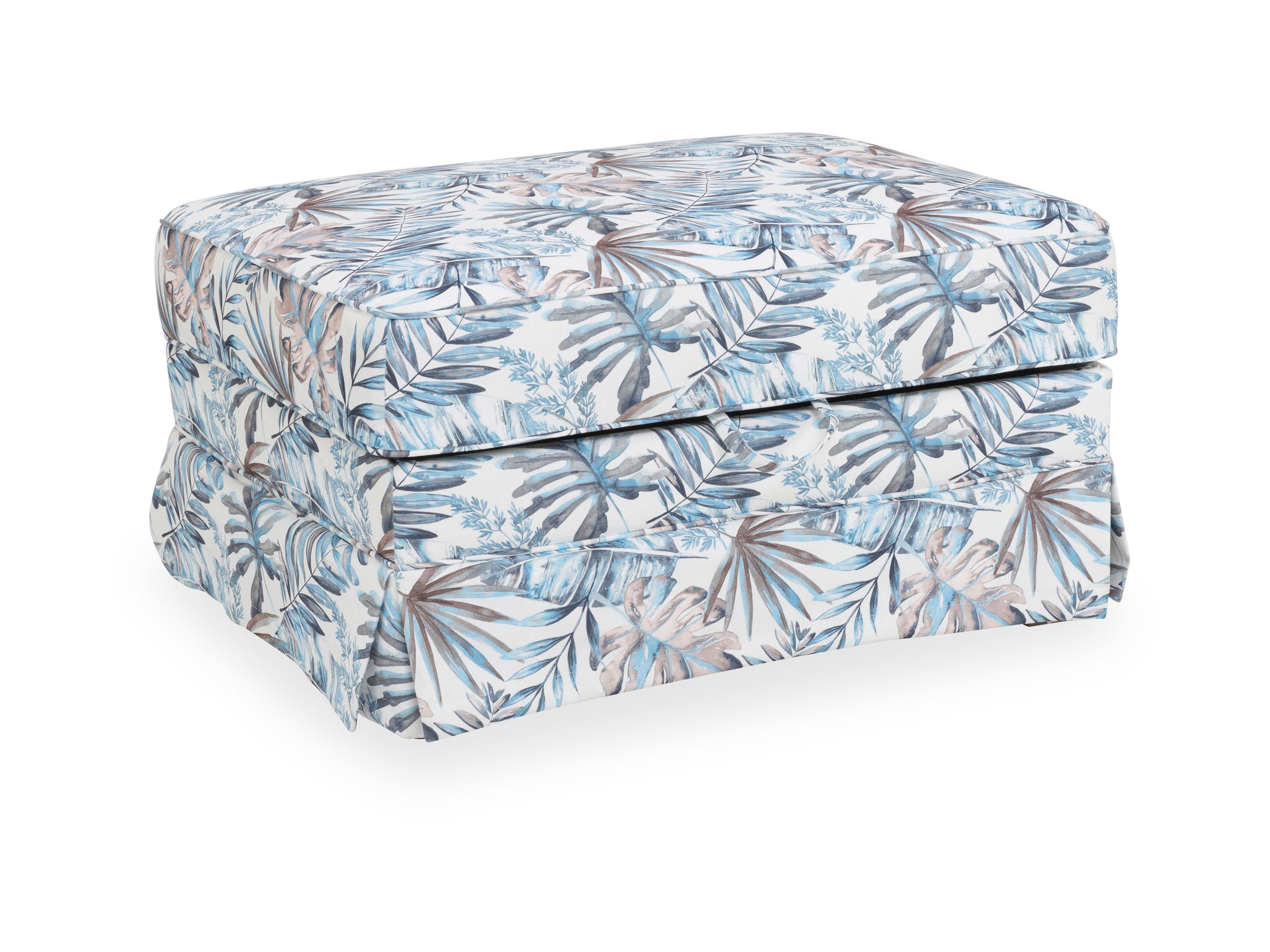 Hockerbank SANSIBAR NYBORG 353\/13 blau Floral gemustert