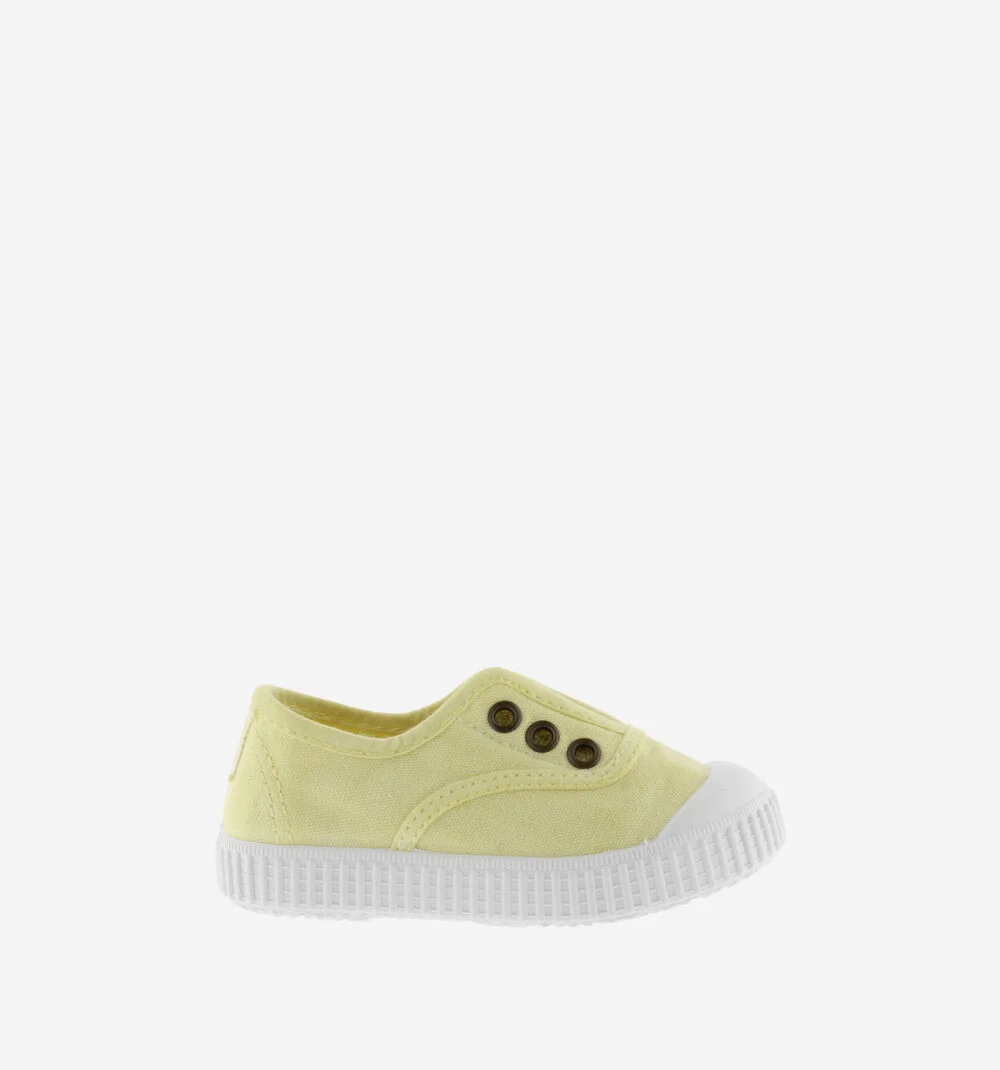 1915 INGLESA TENNIS TOILE DREC® ÉLASTIQUE Baskets en toile avec élastique pour enfant BANANA