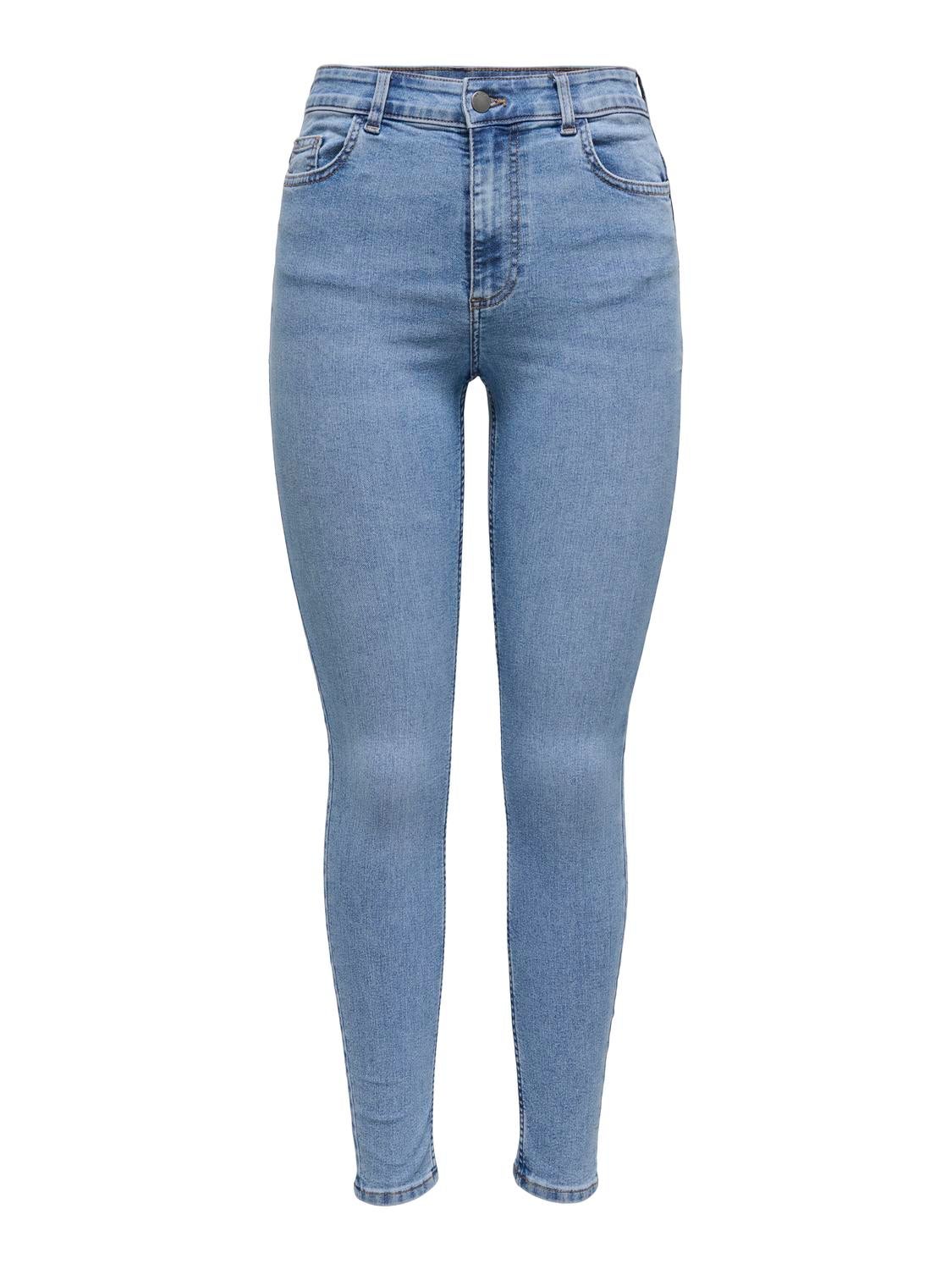 JDYMOON Hohe Taille Skinny Fit Jeans Medium Blue Denim