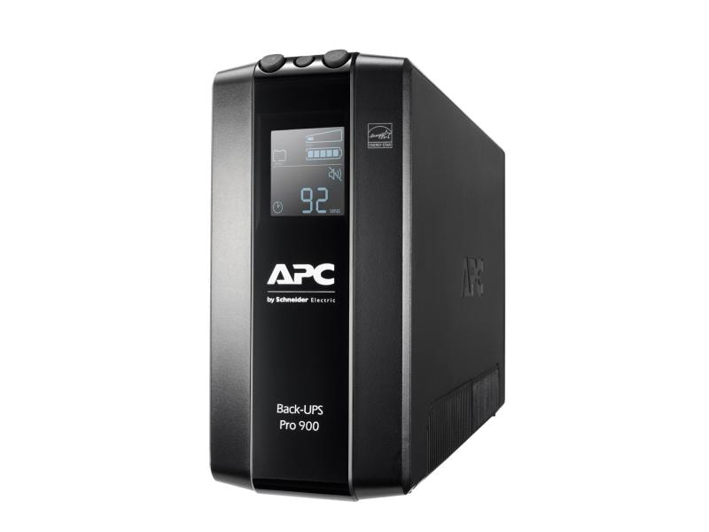 APC USV BR900MI 900 VA / 540 W Back UPS Pro BR 900VA, 6 Outlets, AVR, LCD Interface, Batterie 12V, 9.4Ah
