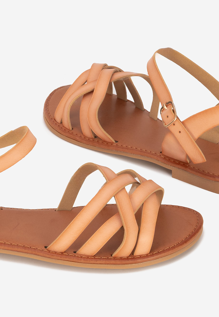 Sandales plates nude Esmaya