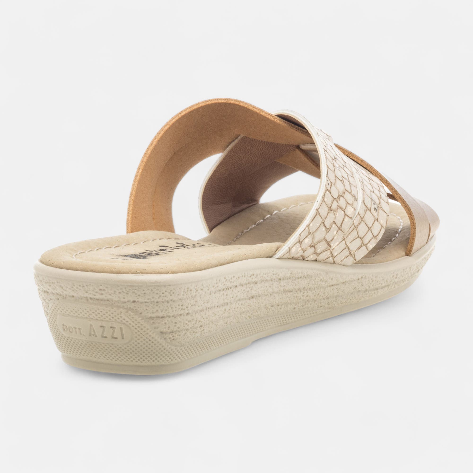 Pantoufles sabots Femme or