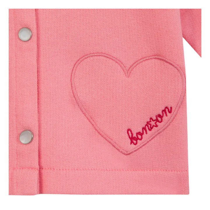 Bonton Cardigan Sister Coton Bio | Rose