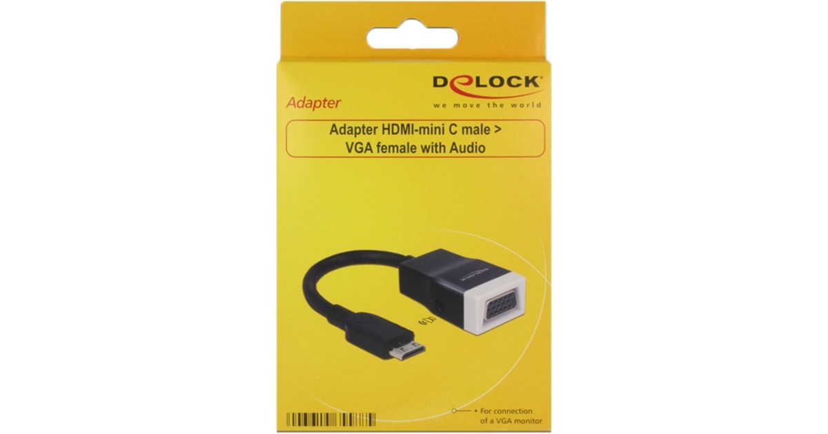 DeLOCKHDMI-mini C > VGA adapter  (0,15 meter)