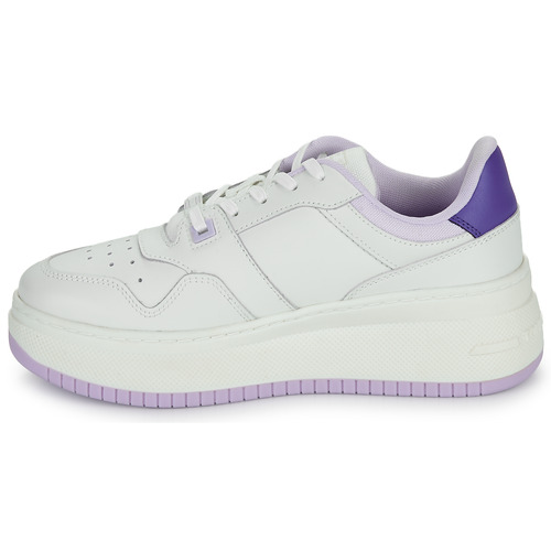 Tommy Jeans - TJW RETRO BASKET FLATFORM ESS - Blanc / Bleu