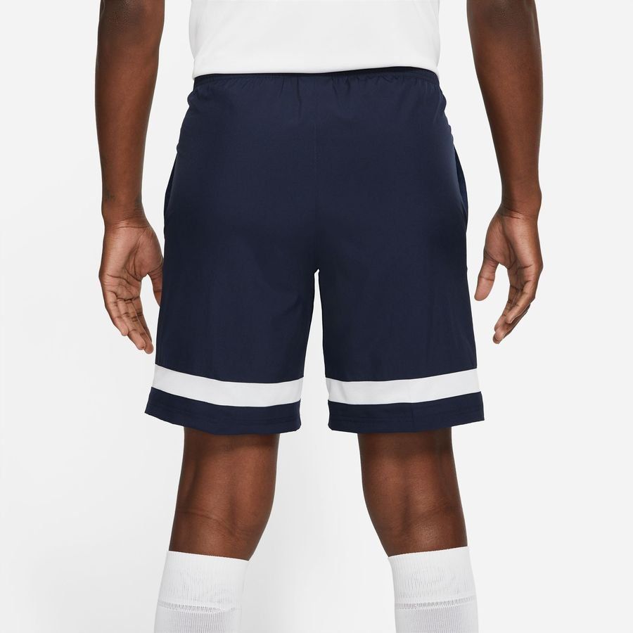 Nike Short d'Entraînement Dri-FIT Academy Woven - Bleu Foncé/Blanc