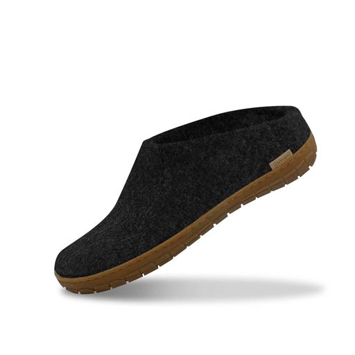 Glerups Slip-on Hjemmesko, Charcoal, 38