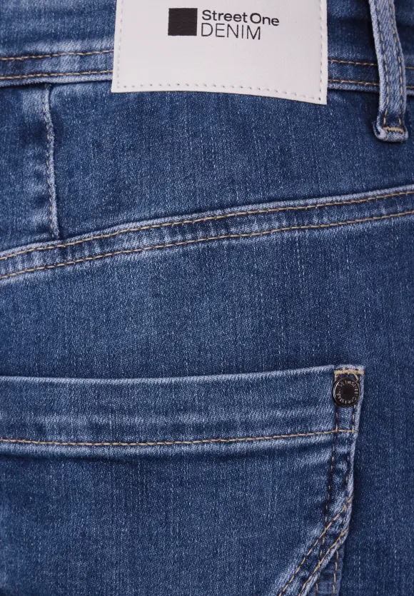 Casual Fit Jeans - mid blue washed