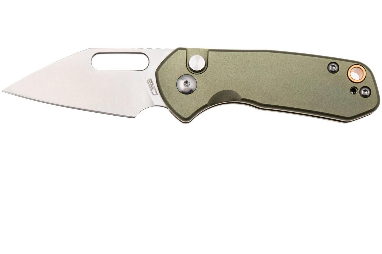 CJRB Mini Pyrite J1933-GN, Satin AR-RPM9, Green Aluminium, zakmes