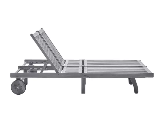Transat chaise longue bain grise 200 x 118 x 30 cm 02_0012231