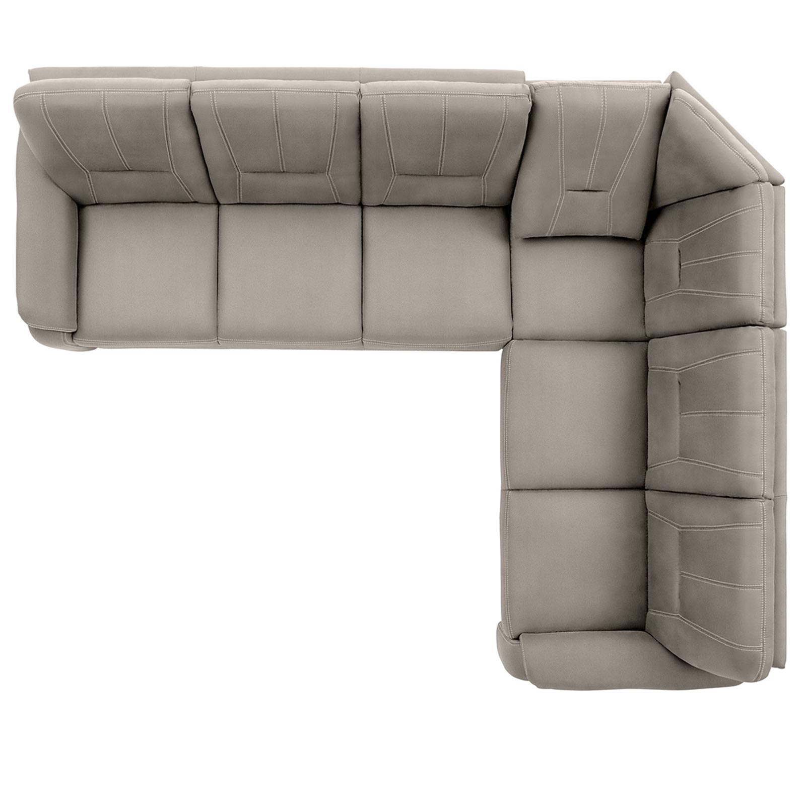 polsterpower Ecksofa - Holiday alu - Basismodell - rechts