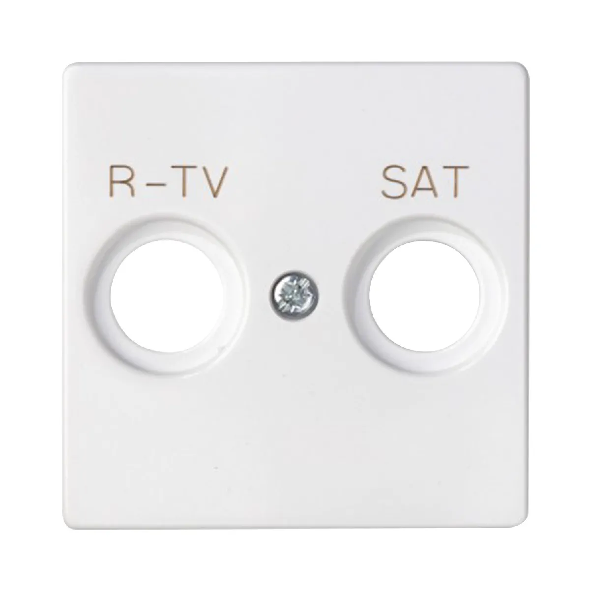 Ledkia Plaque TV + SAT SIMON 82 82097 - Blanc