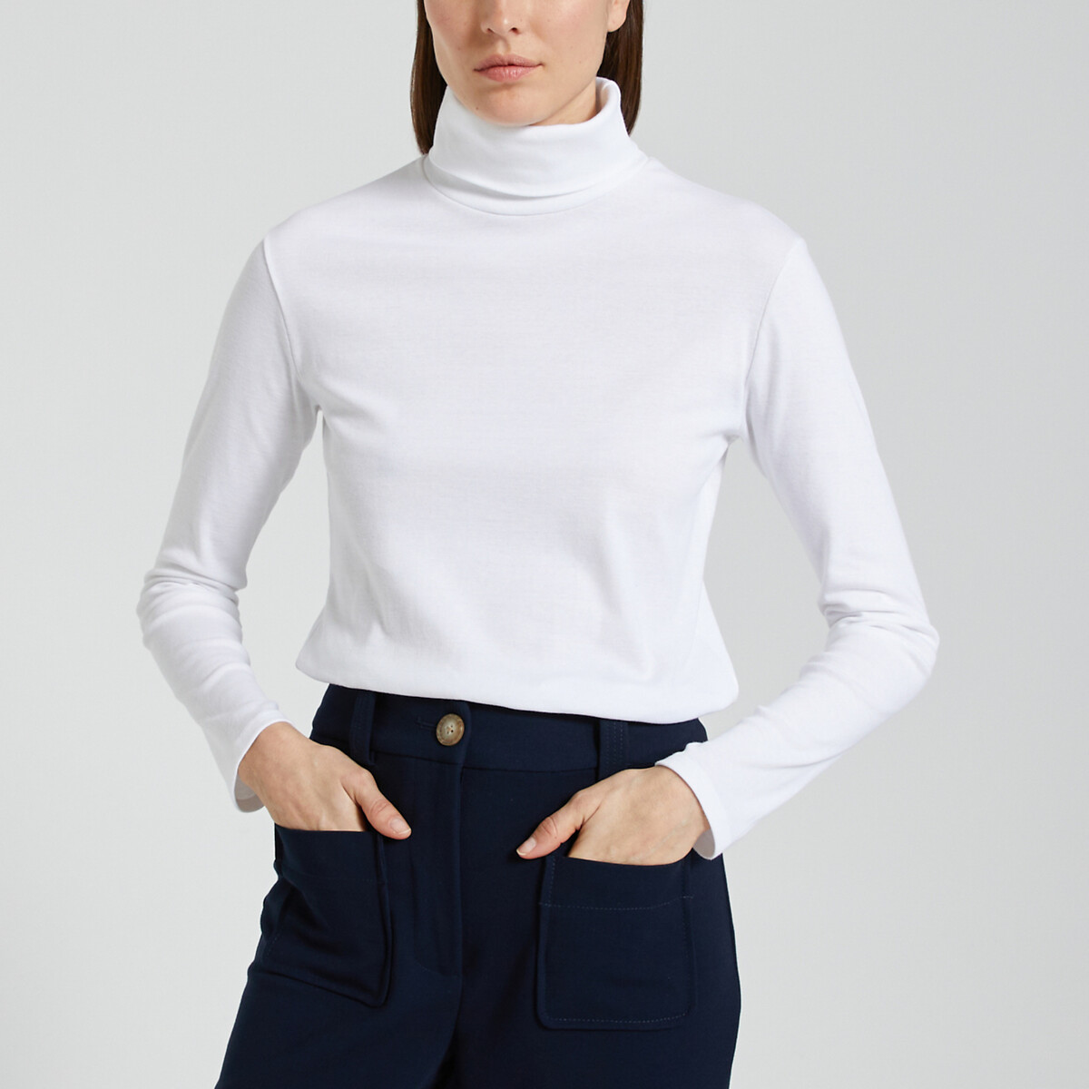 PETIT BATEAU<br>T-shirt icónica com gola alta
