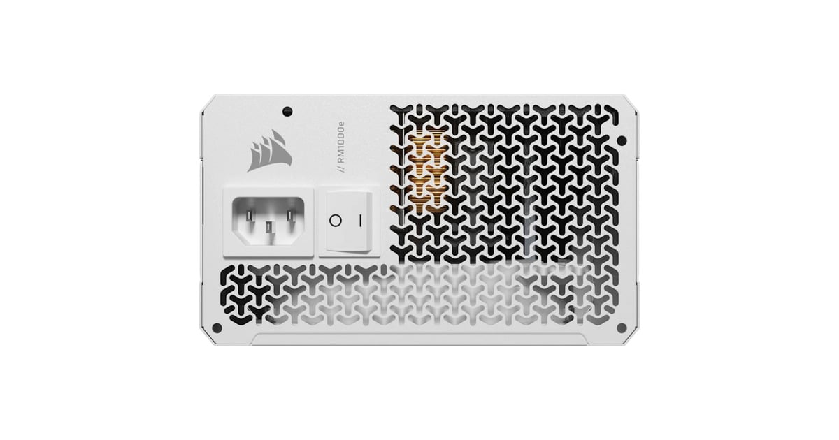 CorsairRM1000e (2025) White modulaire 1000 watt voeding   (Wit, 2x 12V-2x6, 2x PCIe)
