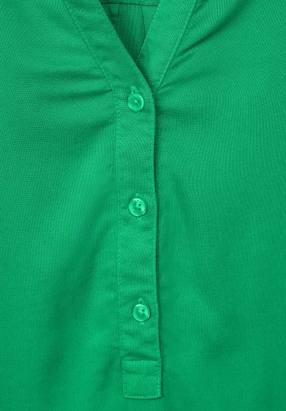 Bluse in Unifarbe - celery green