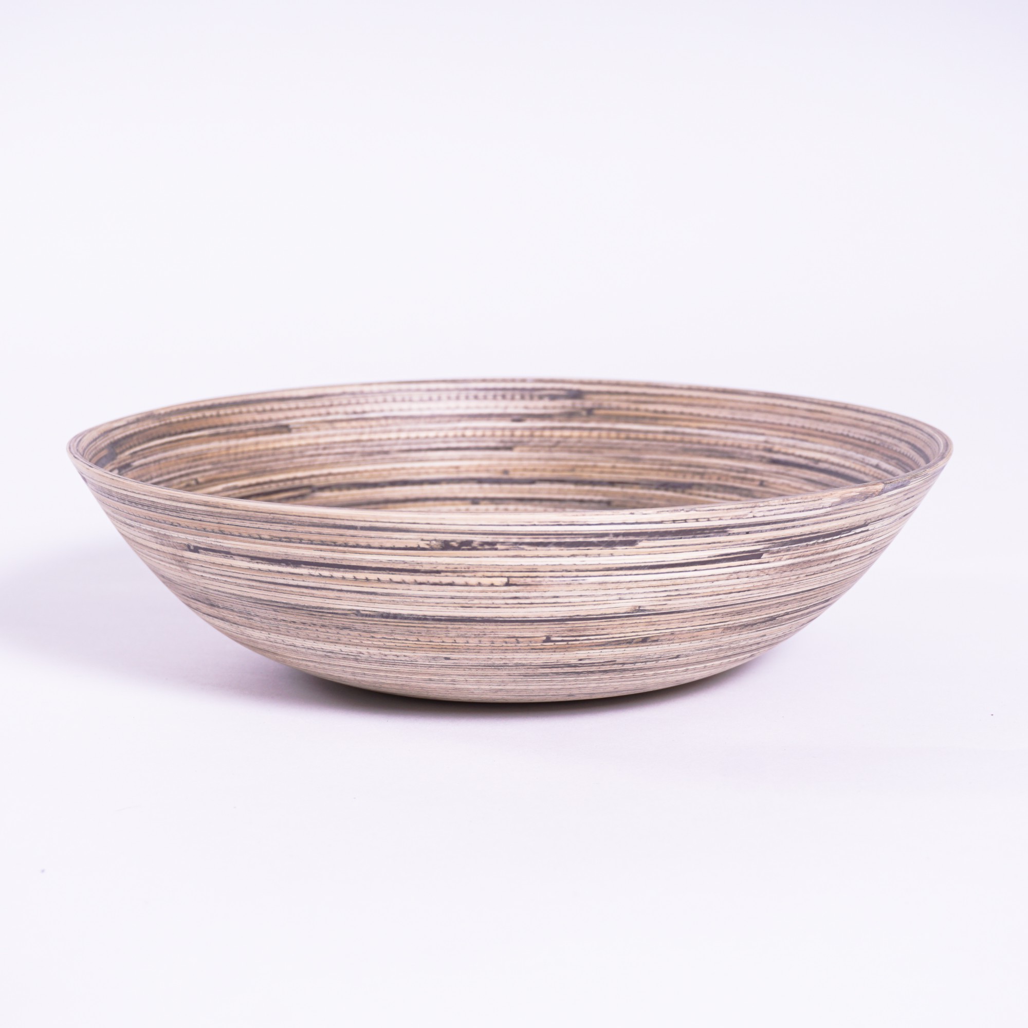 Bambusschale rund, natur, Ø 30 cm, H 8 cm von fischer's lagerhaus