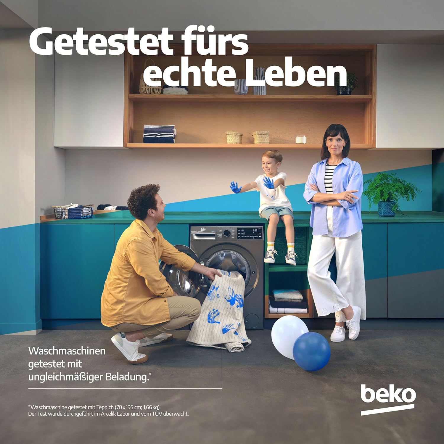 Beko Wäschetrockner 8kg, Stiftung Warentest GUT (2,5)*, allergikergeeignet, Hygiene Trocknen, SteamCure Dampffunktion, 15 Programme, Express, B3T42249S, Weiß