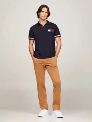 Polo Slim Fit com Detalhe de Logo