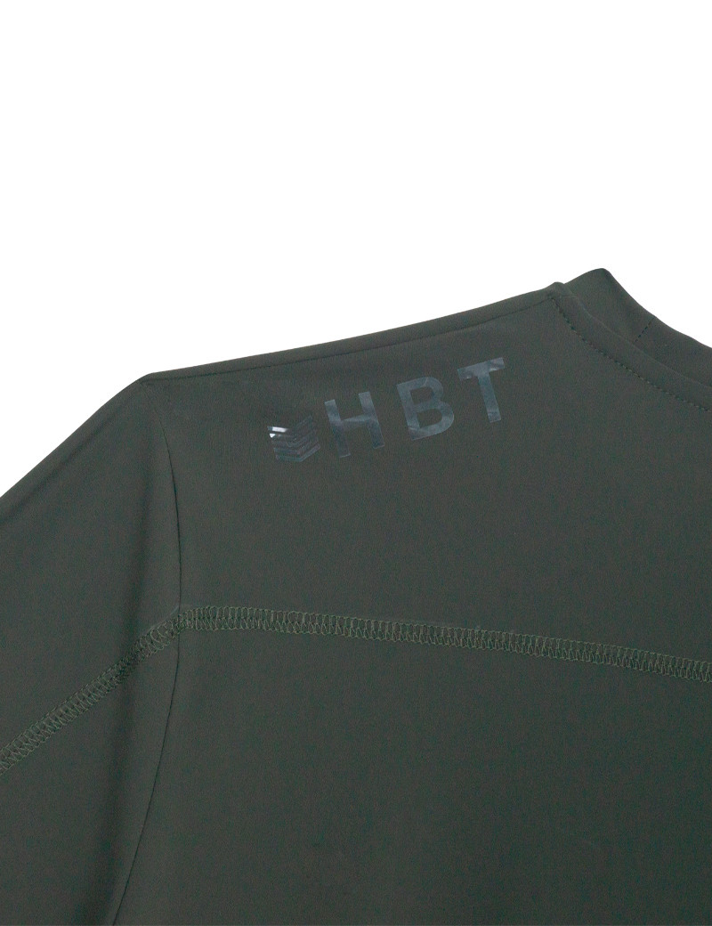 HBT T SHIRT HOMME LEMON COL ROND KAKI