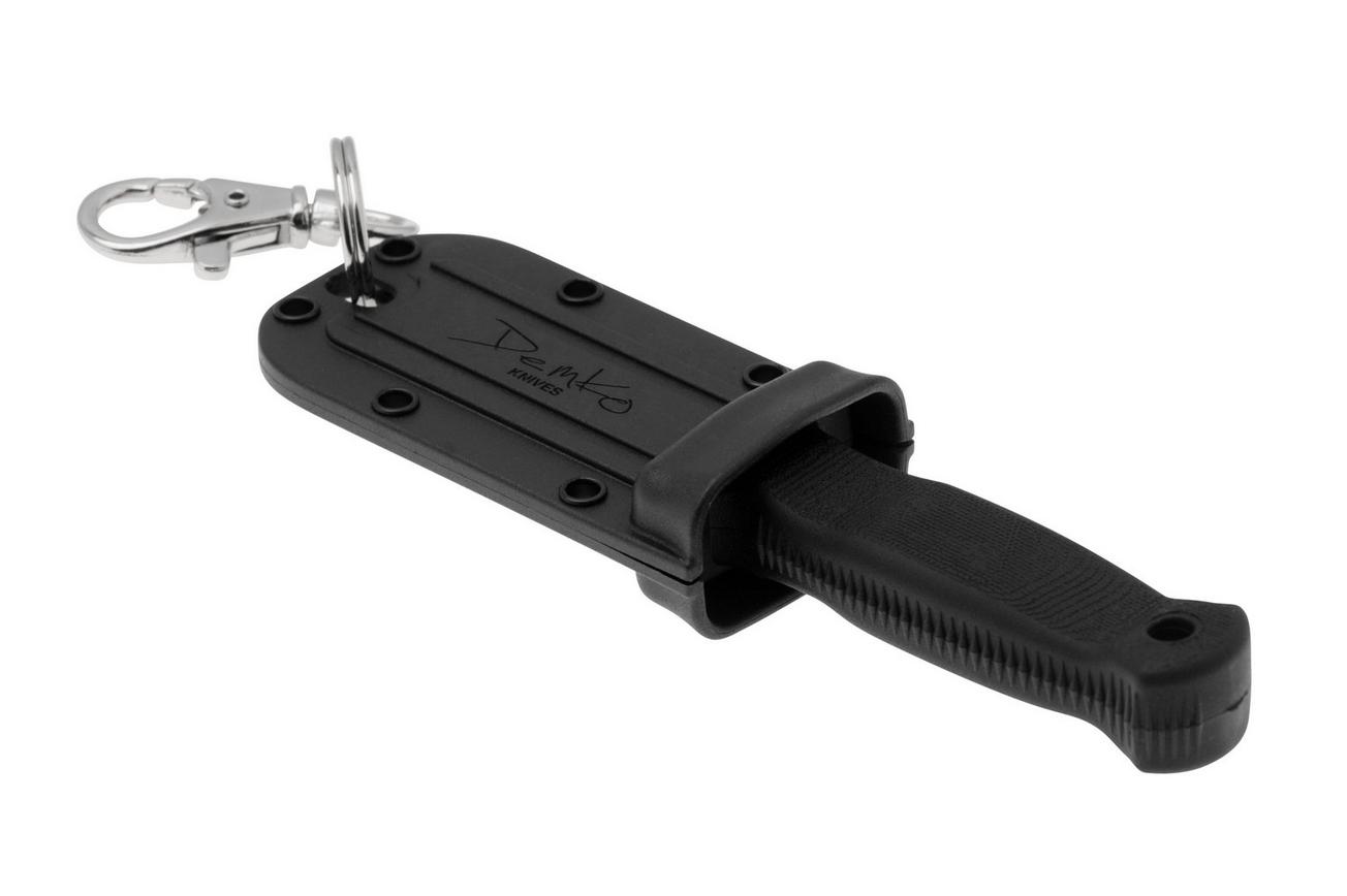 Demko Knives Armiger 2 Serrated Clip Point ARM2-4034SS-CP-SERR Black TPR, nekmes