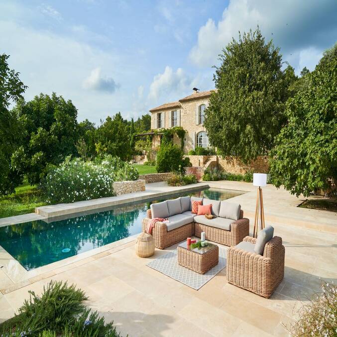 Fauteuil de salon de jardin SAVINIA Tahini