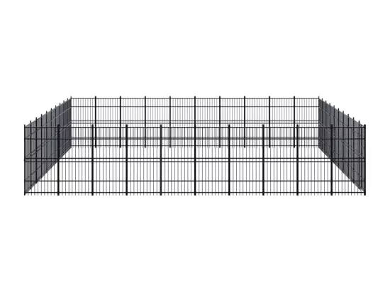 Chenil cage enclos pac noire 960 x 960 x 200 cm 02_0041891