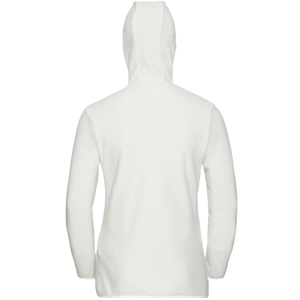Veste polaire randonnée ODLO HOODY MIDLAYER FULL ZIP ROY ODLO SILVER GREY - WHITE - STRIPES