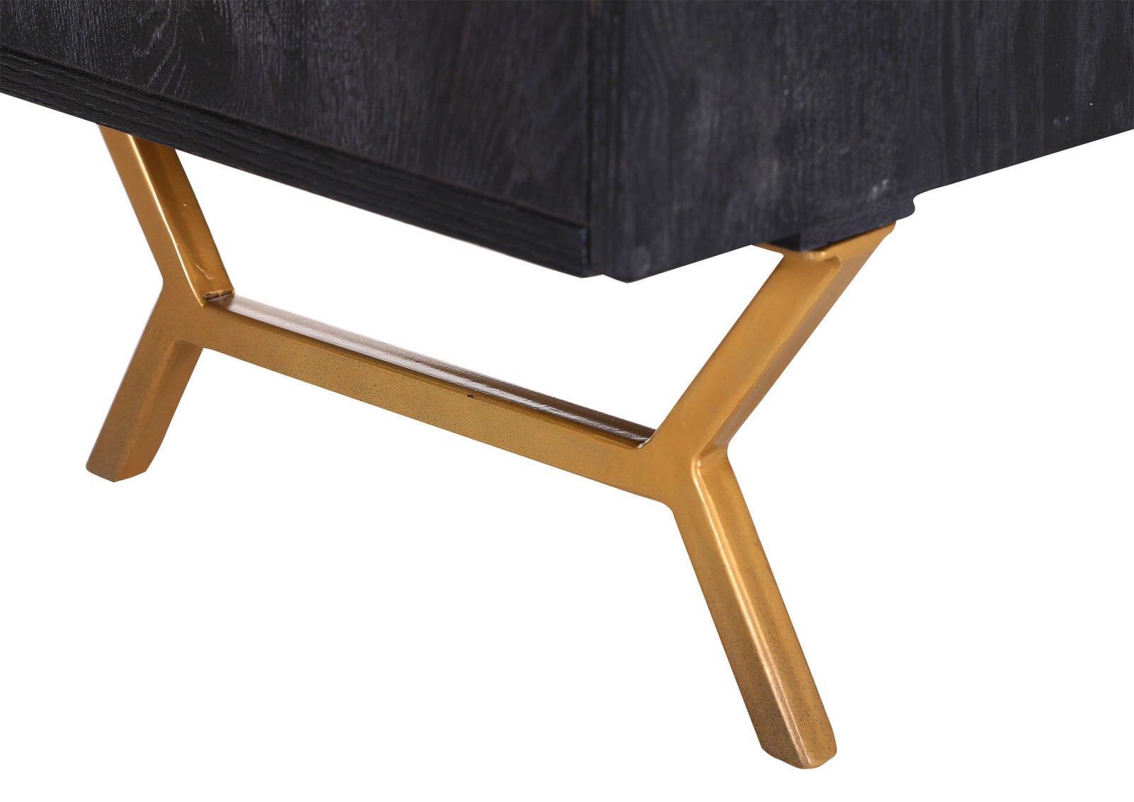 INTERhome Kommode HEAVEN & HELL Eiche schwarz/ goldfarbig