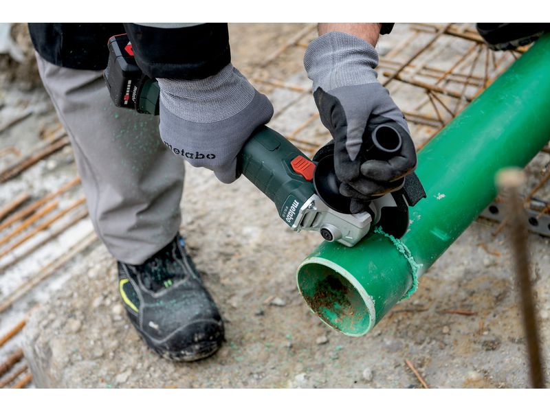 Metabo Akku-Winkelschleifer W 18 L 9-125, Solo, Ø 125 mm Robuster Akku-Winkelschleifer mit starkem Motor und schlanker Bauform für den universellen Einsatz