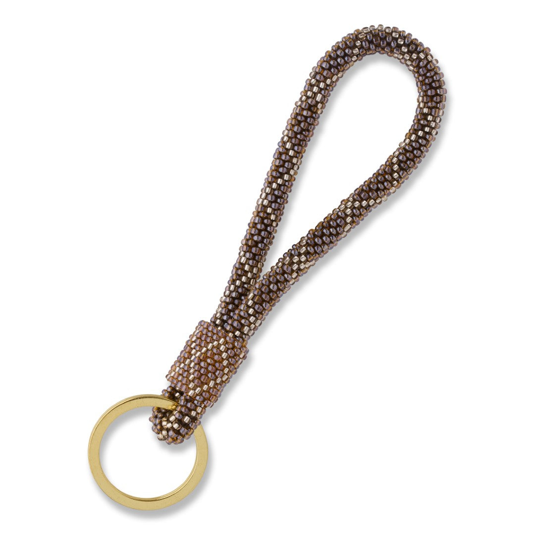Artisan Treasure  Poppy nøglering - brun/guldfarvet