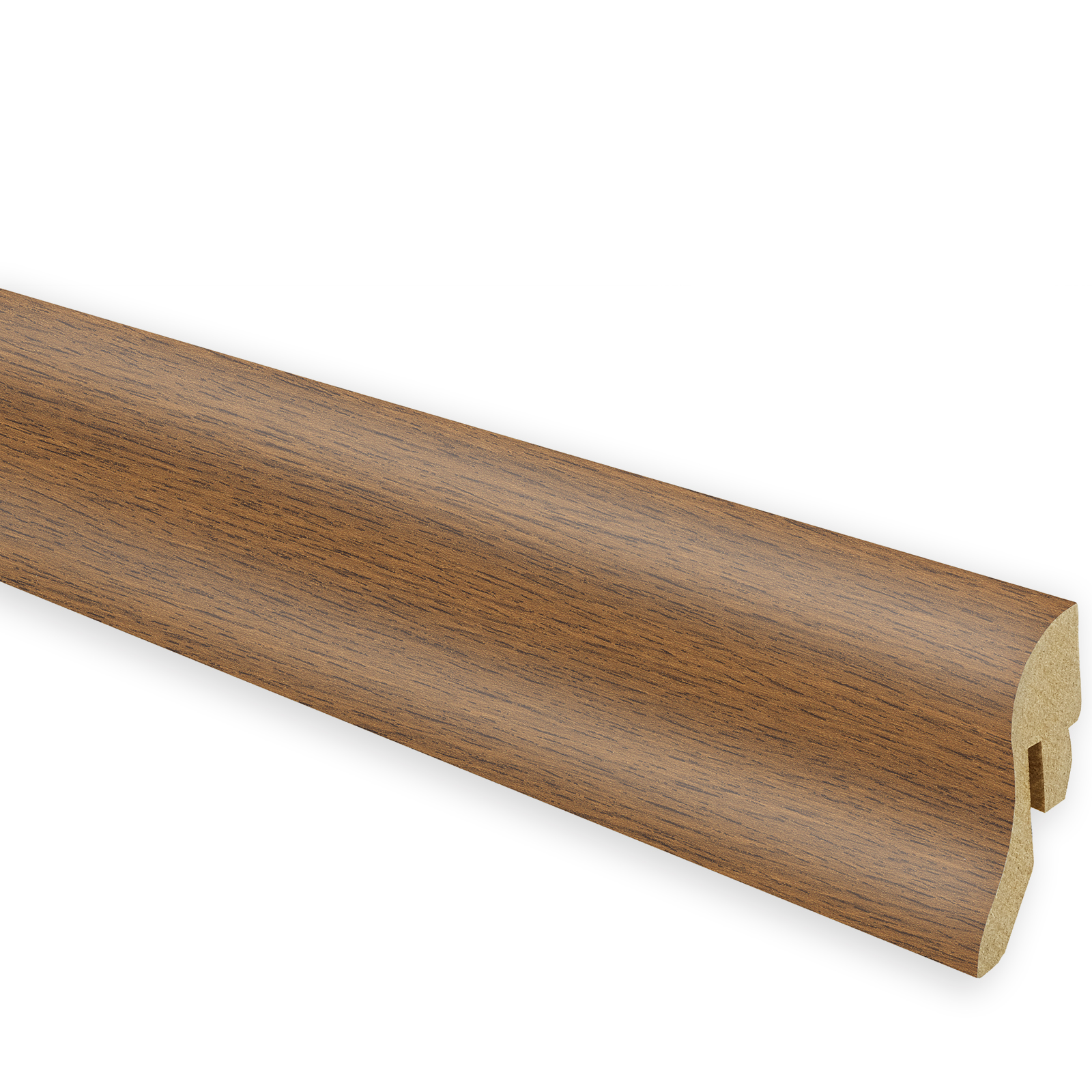Sockelleiste - Nussbaum-grau - 250 cm lang