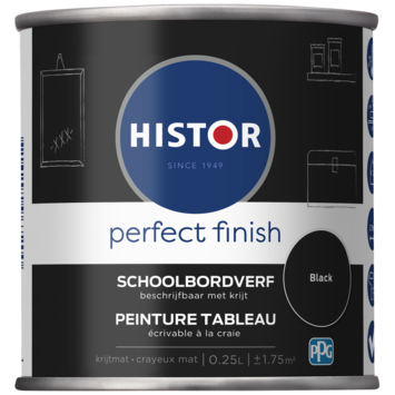 Histor Perfect Finish schoolbordverf zwart 0,25 l