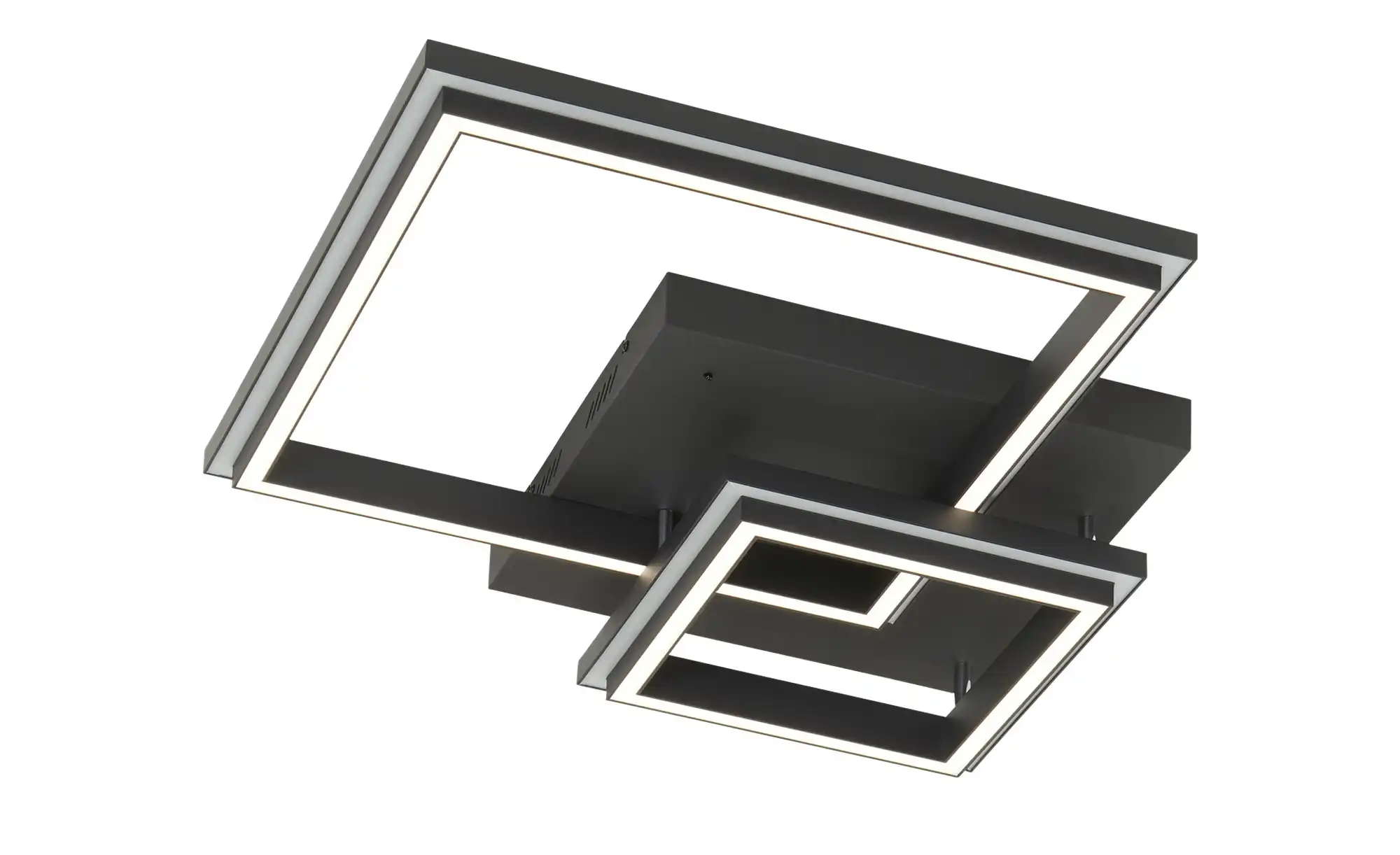 KHG Smart-Home Deckenleuchte, schwarz `Vierecke`