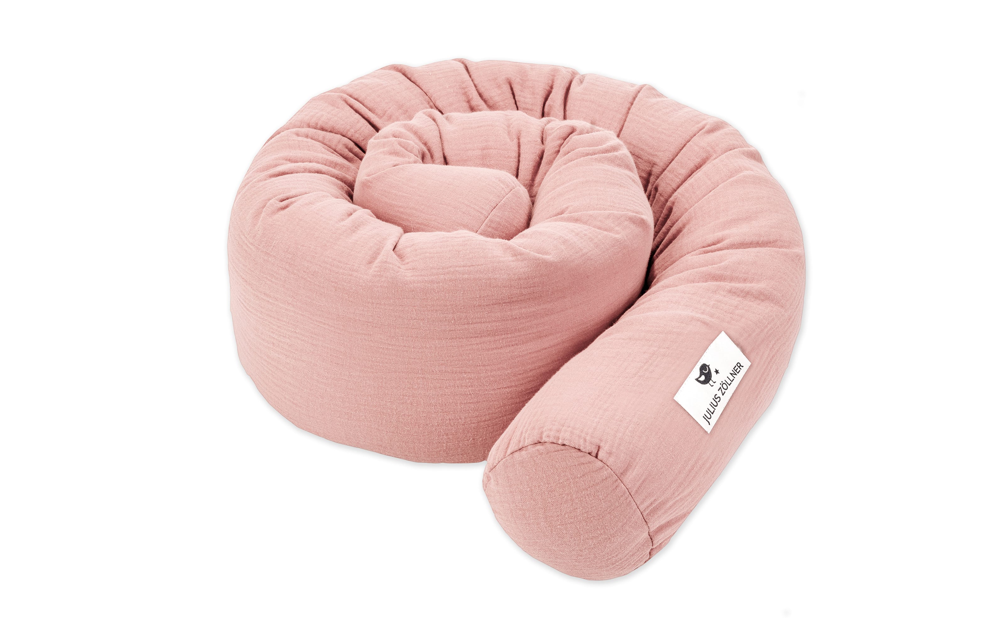 Nestchenschlange, uni dusty rose, 180 cm