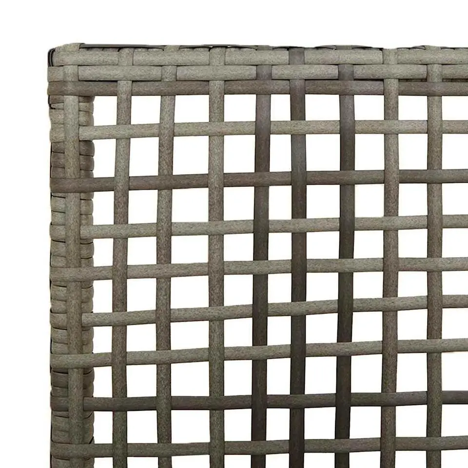 vidaXL - Tuinstoel - Grijs - Poly rattan - 53 x 60 x 85cm