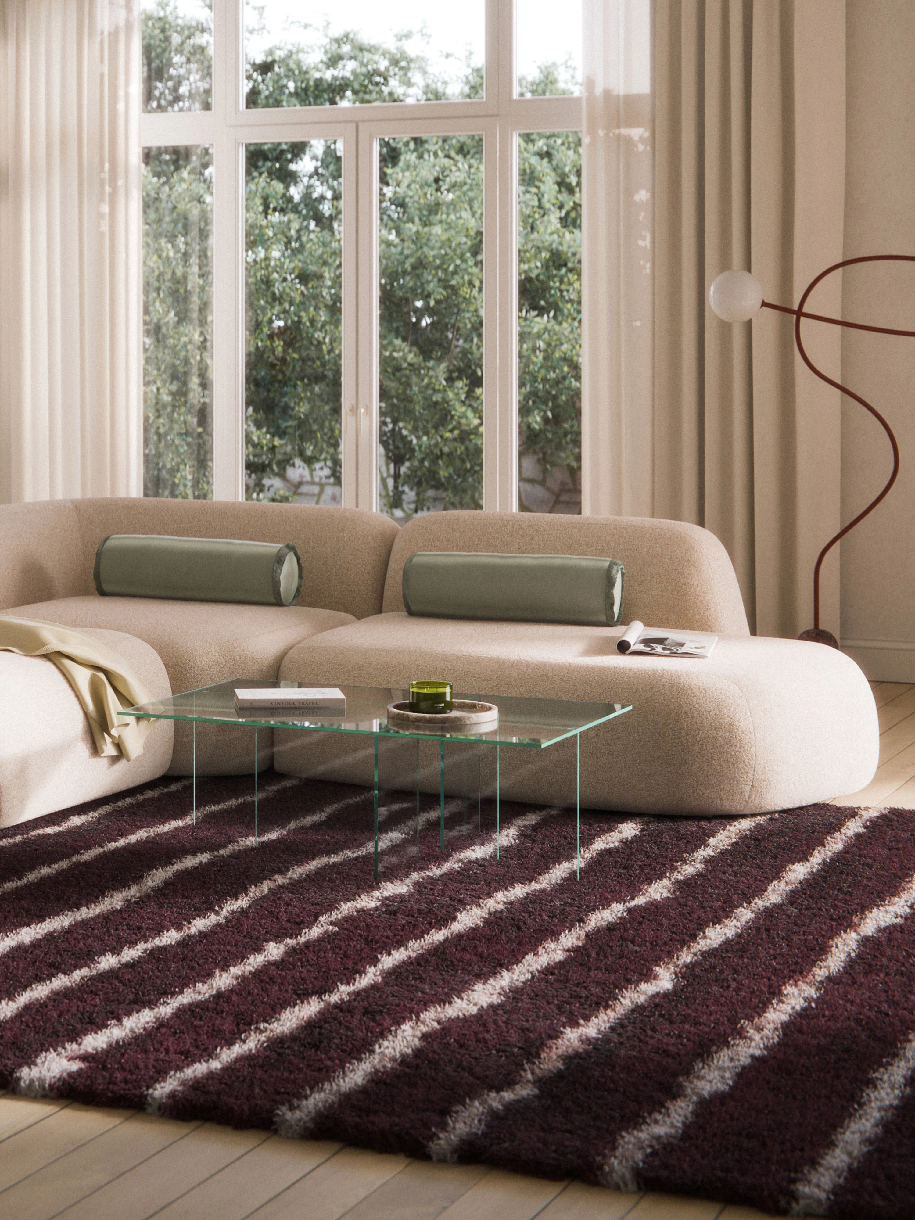 Bouclé chaise module Wolke
