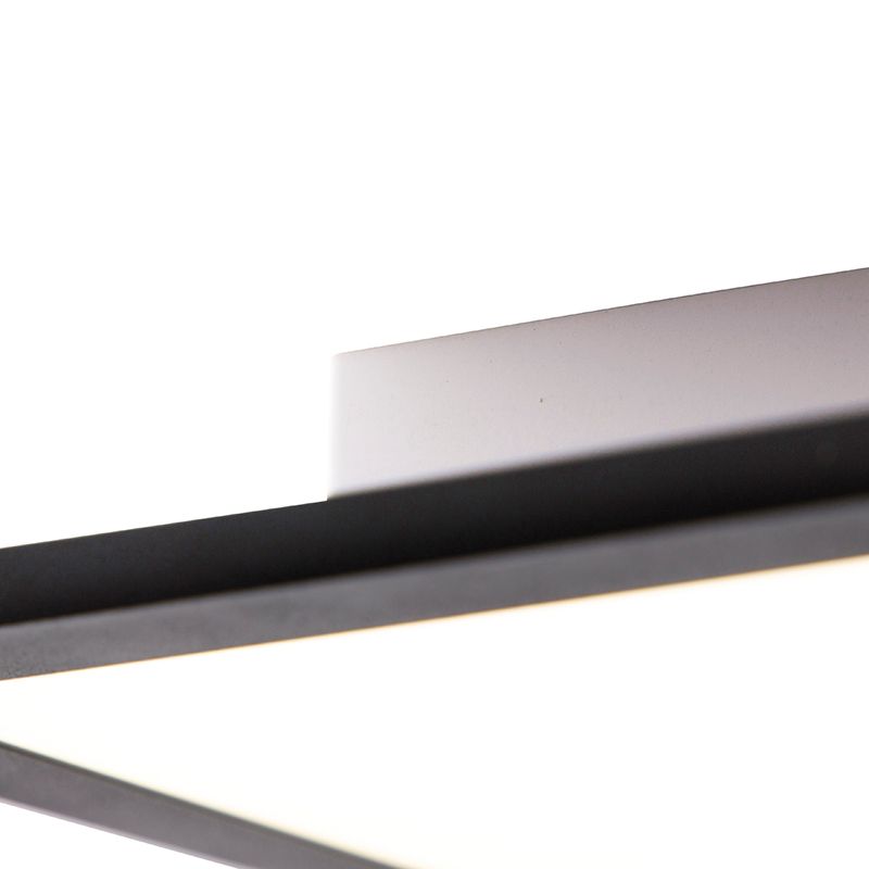 LED paneel zwart 80 cm incl. LED met afstandsbediening - Live