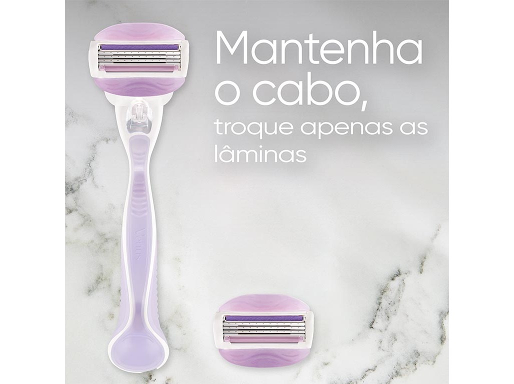 MÁQUINA DEPILATÓRIA COMFORTGLIDE BREEZE COM 4 RECARGAS VENUS