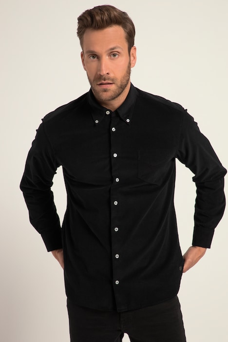 Cordhemd, Langarm, Buttondown Kragen, Modern Fit, bis 8 XL