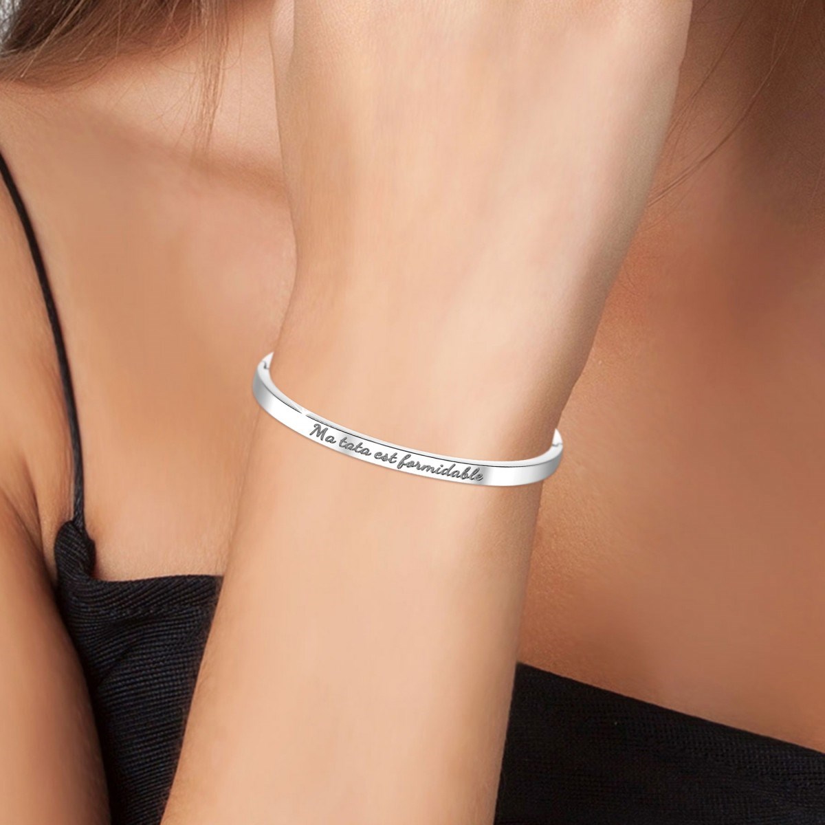 Ma tata est formidable - Bracelet SC Crystal