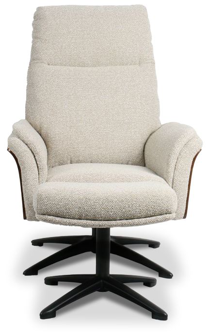 Relaxfauteuil met hocker Naturel DA-89.004 Zenza B76 x D91 x H109 cm
