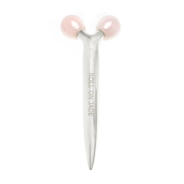 Roll-on Jade Double V Shape en Quartz Rose 16 X 6 cm
