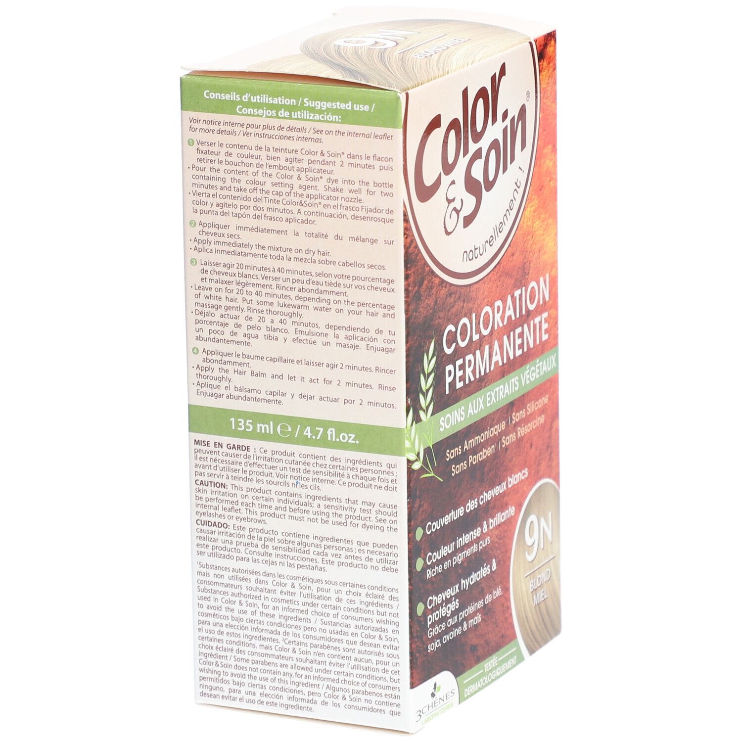Les 3 Chênes Color & Care 9N honey blond
