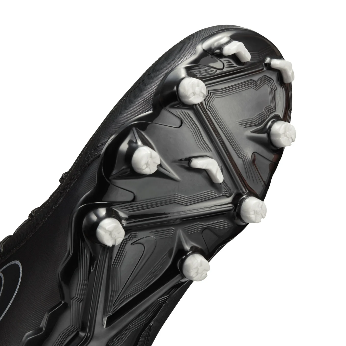 Nike Phantom Luna II Academy Gras / Kunstgras Voetbalschoenen (MG) Kids Zwart Donkergrijs