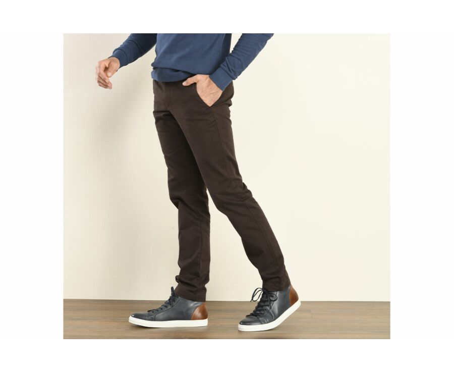 Pantalon chino homme Brun Foncé - NIGEL II