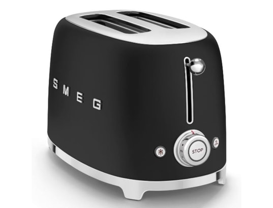 SMEG - Grille pain TSF01BLMEU noir mat 2 fentes design années 50