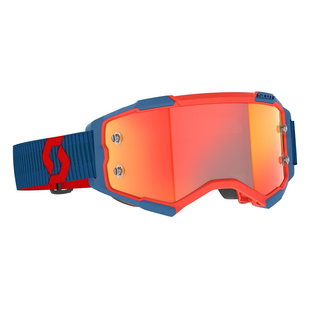 Scott - Masque Fury Bleu foncé / Rouge fluo / Orange